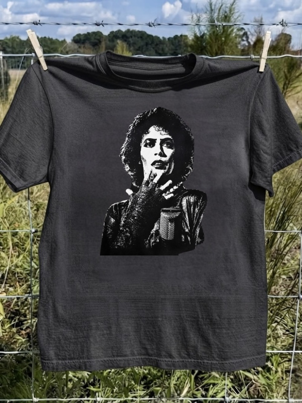 The Rocky Horror Picture Show Frank-N-Furter Portrait Vintage T-Shirt